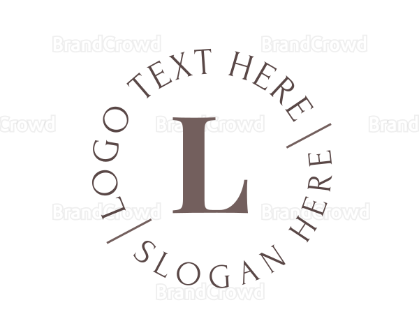 Serif Round Business Logo