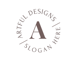 Serif Round Business logo design