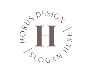 Serif Round Business logo design