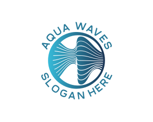 Waves - Tech Software Waves logo design