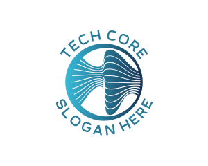 Tech Software Waves logo design