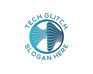 Tech Software Waves logo design