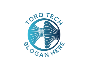 Tech Software Waves logo design