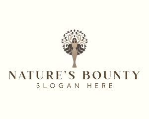  Woman Nature Tree logo design