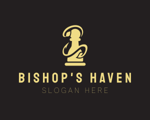 Bishop - Pawn Chess Piece logo design