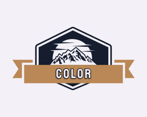 Campground - Mountain Summit Exploration logo design