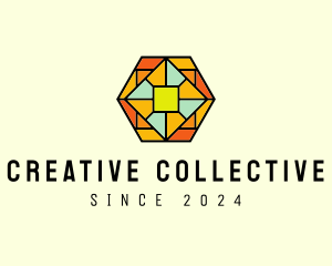 Creative Stained Glass  logo design