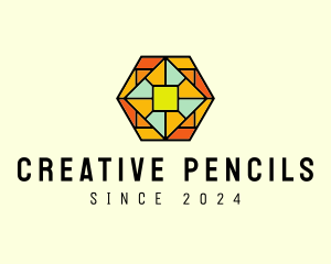 Creative Stained Glass  logo design