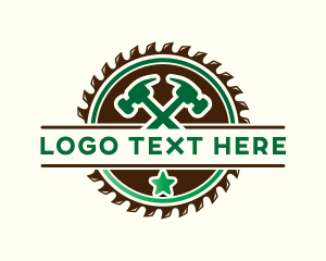 Hammer - Saw Hammer Woodwork logo design