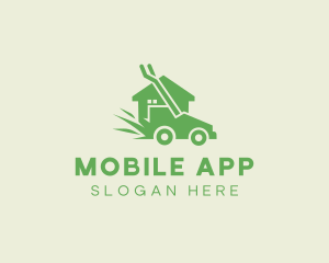 House Lawn Mower Logo