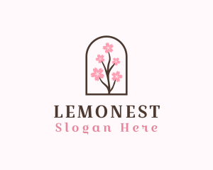 Branch - Sakura Flower Branch logo design