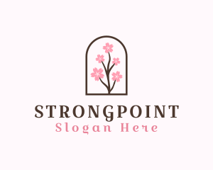 Tokyo - Sakura Flower Branch logo design