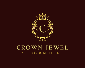 Floral Crown Fashion logo design