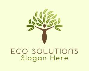 Eco Friendly Human Tree Logo