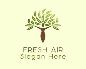 Eco Friendly Human Tree Logo