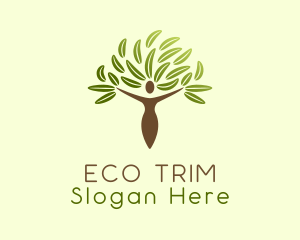 Eco Friendly Human Tree logo design