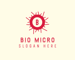 Microbiology - Virus Bacteria Germ logo design