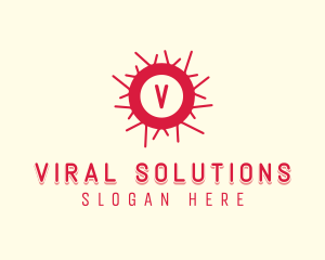 Virus Bacteria Germ logo design