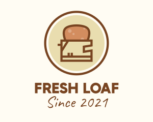 Bread - Bread Toaster Badge logo design