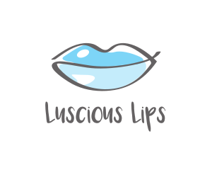 Lips - Water Beauty Lips logo design