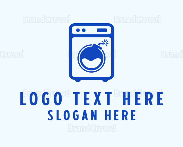 Washer Laundromat Bomb Logo