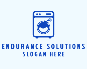 Washer Laundromat Bomb Logo