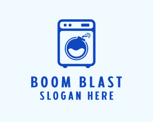 Grenade - Washer Laundromat Bomb logo design