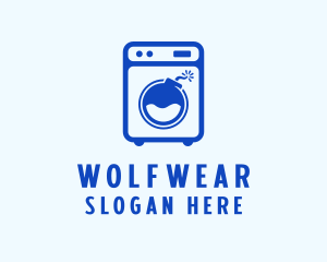 Laundromat - Washer Laundromat Bomb logo design