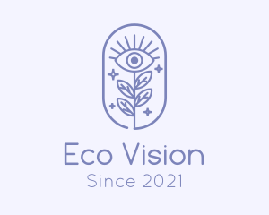 Sparkling Nature Eye  logo design