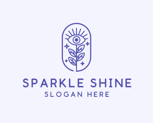 Sparkling Nature Eye  logo design