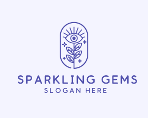 Sparkling Nature Eye  logo design