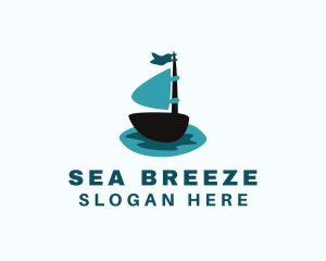 Sailboat - Ocean Water Sailboat logo design