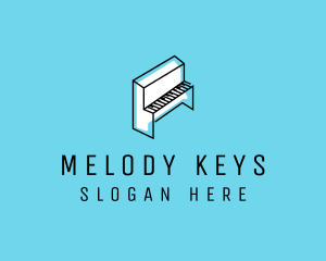 Piano - Music Instrument Piano logo design