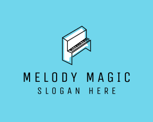 Song - Music Instrument Piano logo design