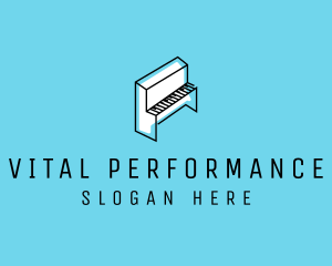 Performance - Music Instrument Piano logo design