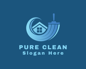 Squeegee House Cleaning logo design