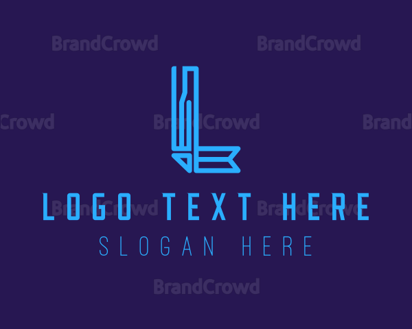 Modern Tech Letter L Logo