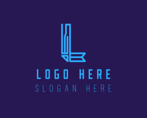 Modern Tech Letter L  logo design