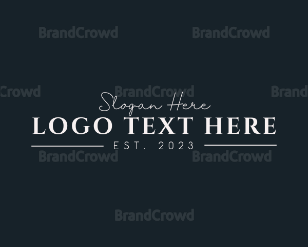 Elegant Professional Business Wordmark Logo