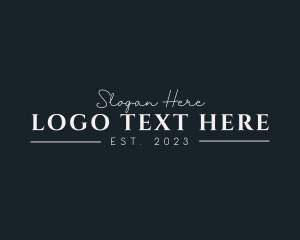 Serif - Elegant Professional Business Wordmark logo design