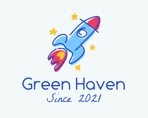 Rocket Launch Nursery logo design