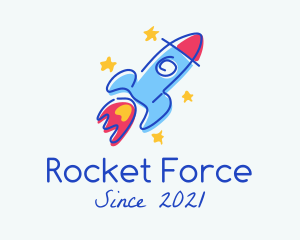 Missile - Rocket Launch Nursery logo design