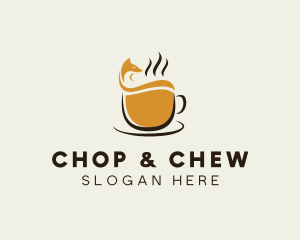 Fox Coffee Cup  Logo