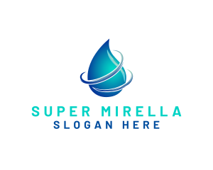 Distilled Water Droplet  Logo