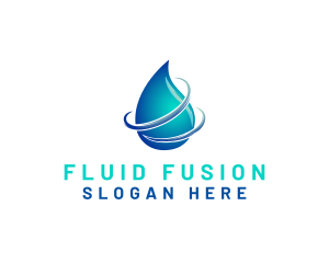 Distilled Water Droplet  logo design