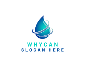 Drop - Distilled Water Droplet logo design