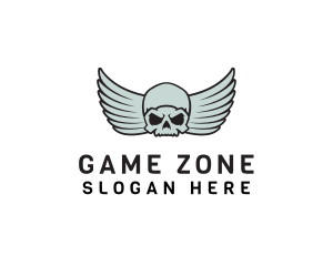 Gaming Skull Angel logo design