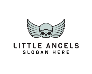 Gaming Skull Angel logo design