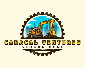 Gear City Excavator logo design