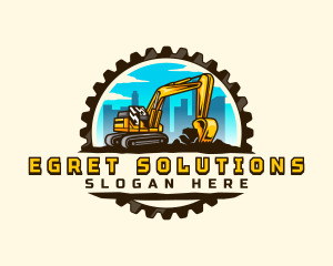 Gear City Excavator logo design